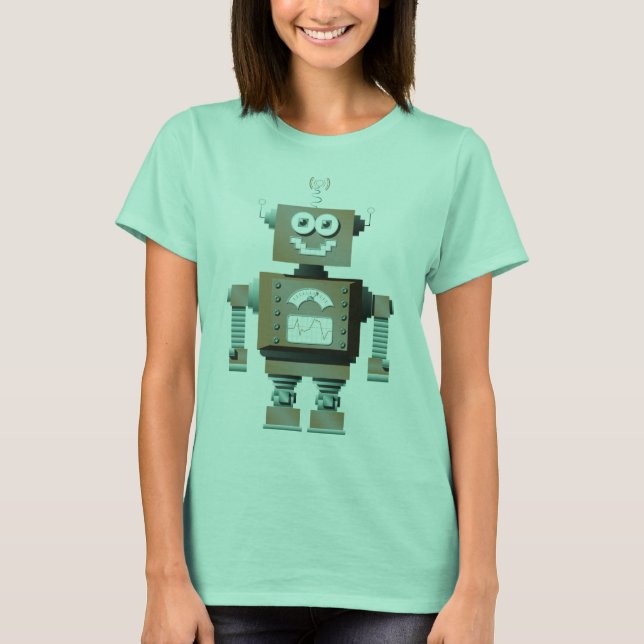 Camiseta Camisas Retro Toy Robot (Anverso)