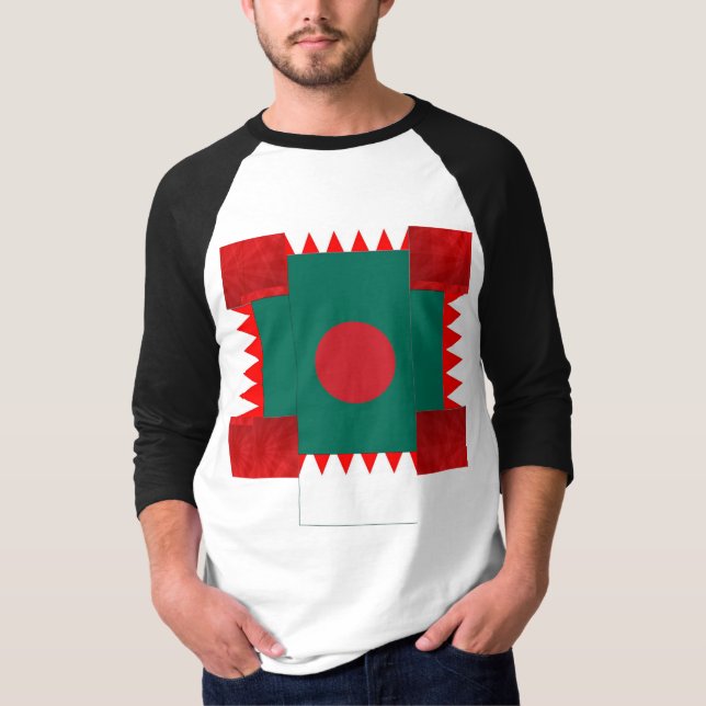 Camiseta Camisas rojas abstractas (Anverso)