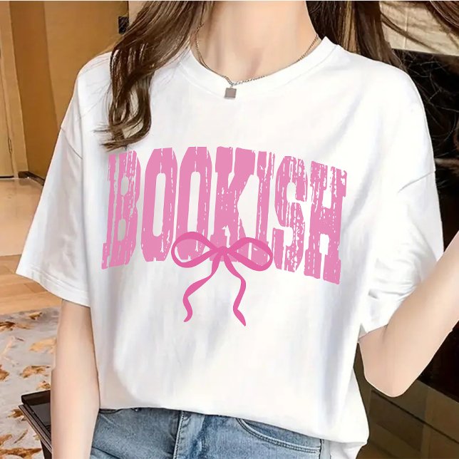 Camiseta Camisas rosas de la época del libro: regalo para l (bookish shirt, vintage book shirt, pink book lover tee, bookworm gift, book club shirt,)