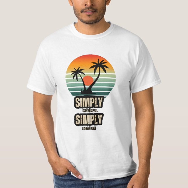 Camiseta Camisas simplemente conscientes (Anverso)