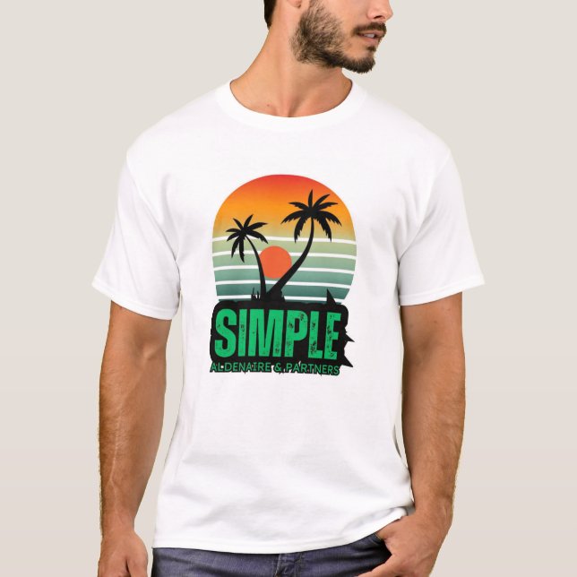 Camiseta Camisas simples para hombres (Anverso)