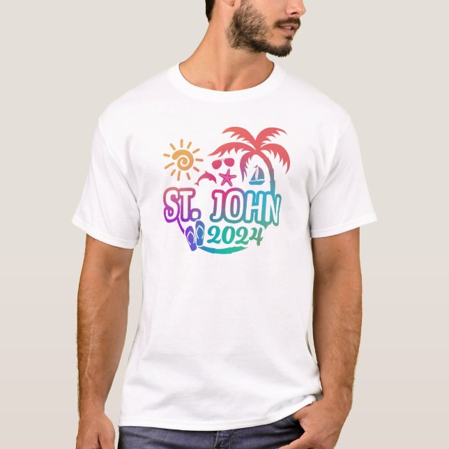 Camiseta Camisas St. John USVI Vacation-Saint John (Anverso)