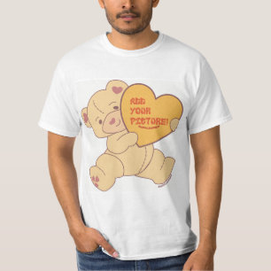 Camiseta Camisas suaves de color rosa de oso suave