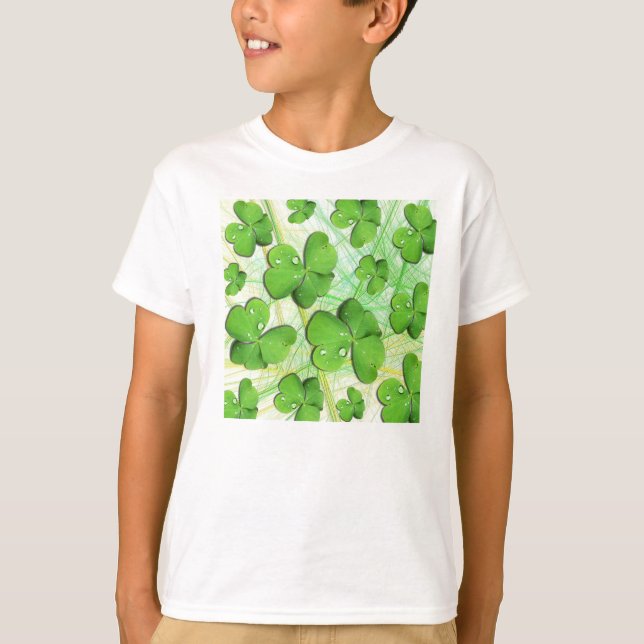 Camiseta Camisas sudorosas verdes del Día de San Patricio (Anverso)