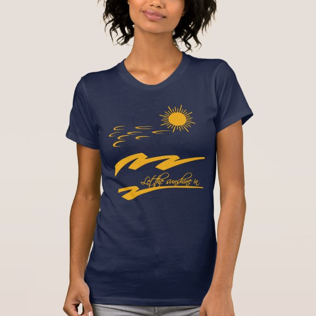 Camiseta Camisas Sunny Day, elegir estilo y personalizar (Anverso)