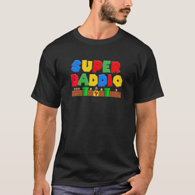 Camiseta Camisas Super Daddio Padres Día Super Papá Padre G (Anverso)