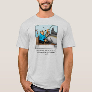 Camiseta Camisas Tee con humor para pesca marítima profund