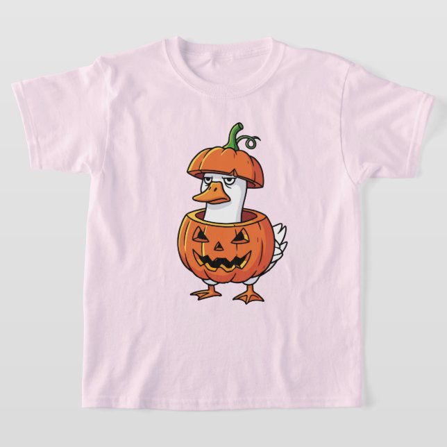 Camiseta Camisas Tee Halloween de calabaza de pato para muj (Distribución)