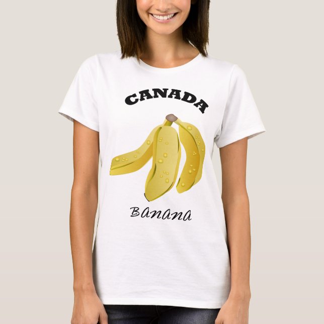 Camiseta Camisas temáticas bananeras de Canadá (Anverso)