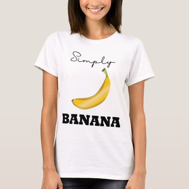 Camiseta Camisas temáticas simplemente bananeras (Anverso)