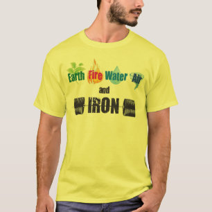 Camiseta Camisas Tierra, Fuego, Agua, Aire y HIERRO