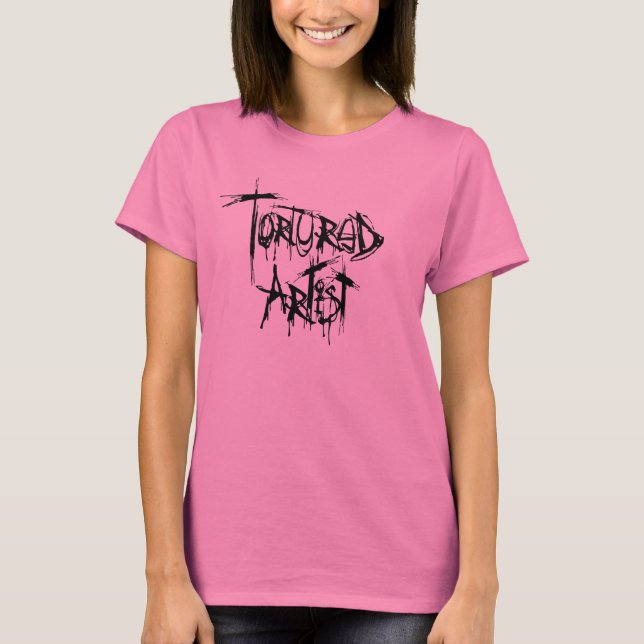 Camiseta Camisas Torturadas de las Damas Artistas (Anverso)
