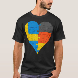 Camiseta Camisas traseras de la bandera sueca alemana