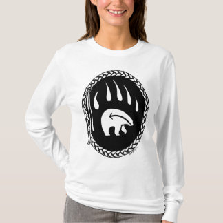 Camiseta Camisas tribales de arte de oso con ropa de mujer