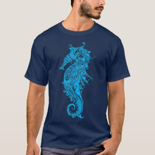 Camiseta Camisas tribales marinas caballito de mar Amantes 
