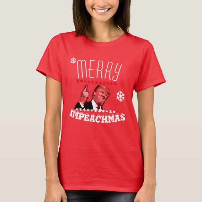 Camiseta Camisas Trump de merry Impeachmas perdedoras (Anverso)