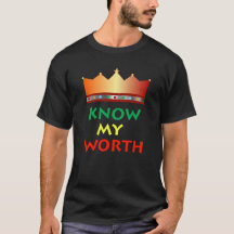 Camisas valiosas de Know My Worth