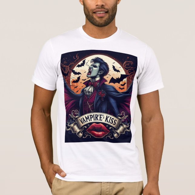 Camiseta Camisas vampiro de Halloween (Anverso)