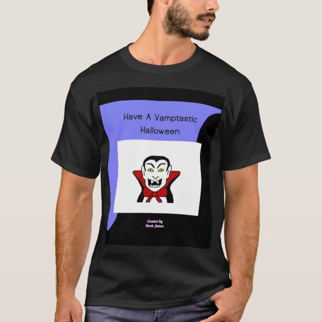 Camiseta Camisas Vamptárticas de Halloween para hombres Bla (Anverso)
