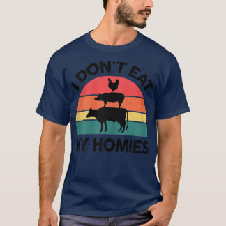 Camiseta Camisas veganas no como mi comida animal en casa