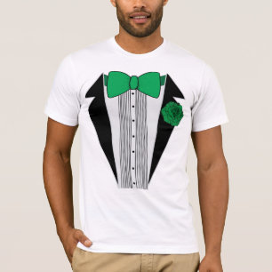 Camiseta Camisas verdes de Tuxedo