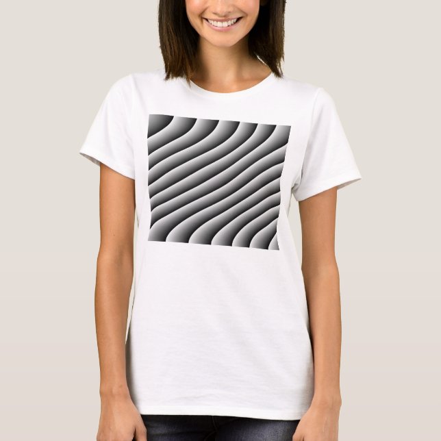 Camiseta Camisas Vintage Wavy Lines (Anverso)