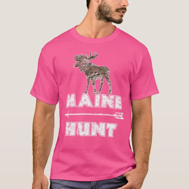 Camiseta Camisas Woodland Moose Shirt Maine Nature Senking  (Anverso)
