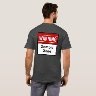 Camiseta Camisas Zombie Zone (detrás)