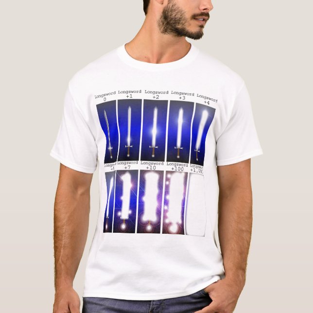 Camiseta +Camiseta 1000 de Longsword $22 (Anverso)