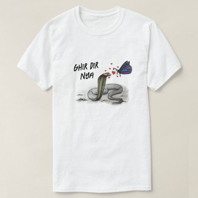 Camiseta Camiseta: Abrazo Cobra & Butterfly (Diseño del anverso)