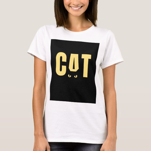 Camiseta "Camiseta Adorable Lady Cat: Encantador diseño fel (Anverso)