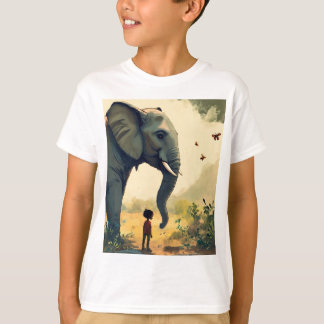 Camiseta "Camiseta Adorable Personalizado del Elefante - Un