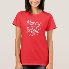 Camiseta Camiseta: Alegre y Brillante (rojo intenso)