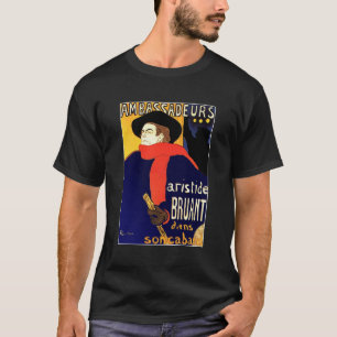 Camiseta Camiseta: Aristide Bruant de Toulouse-Lautrec