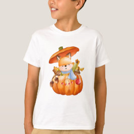 Camiseta Camiseta. Arte de Frutas Dulces y Mascotas Amigabl