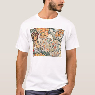 Camiseta Camiseta: Arte Nouveau -- Lengua de flores