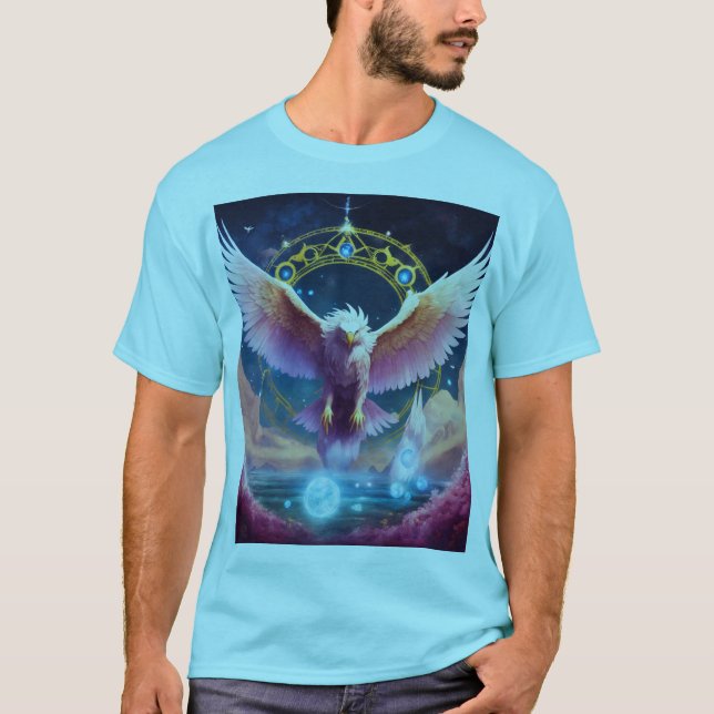 Camiseta "Camiseta audaz y artística de águila - Diseño lla (Anverso)