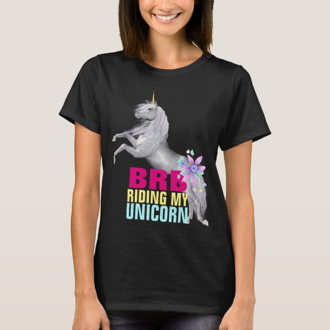 Camiseta ***Camiseta básica femenina de unicornio (Anverso)