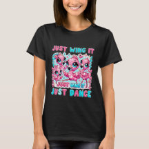 ¡Camiseta Básica Kawaii Flamingo Moda!
