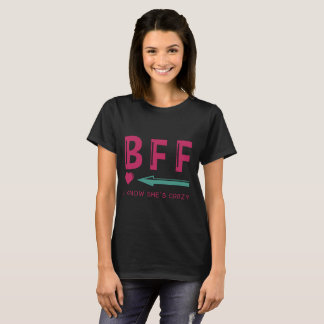 Camiseta Camiseta-BFF de los pares que sé que ella es mejor