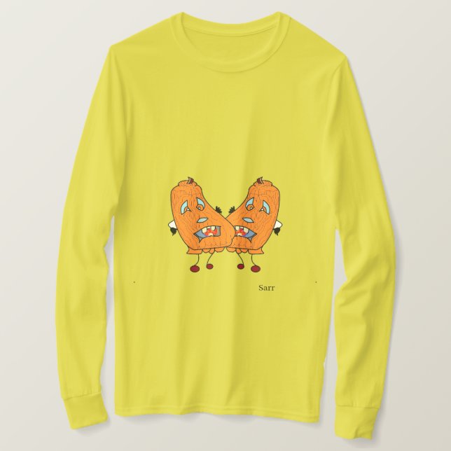 Camiseta Camiseta: Calabazas bailarinas (Anverso del diseño)