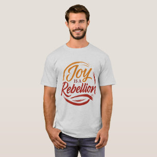 Camiseta "Camiseta caligráfica expresiva - la alegría es un