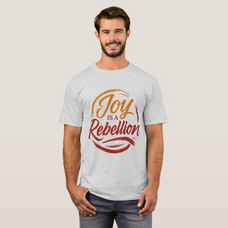Camiseta "Camiseta caligráfica expresiva - la alegría es un
