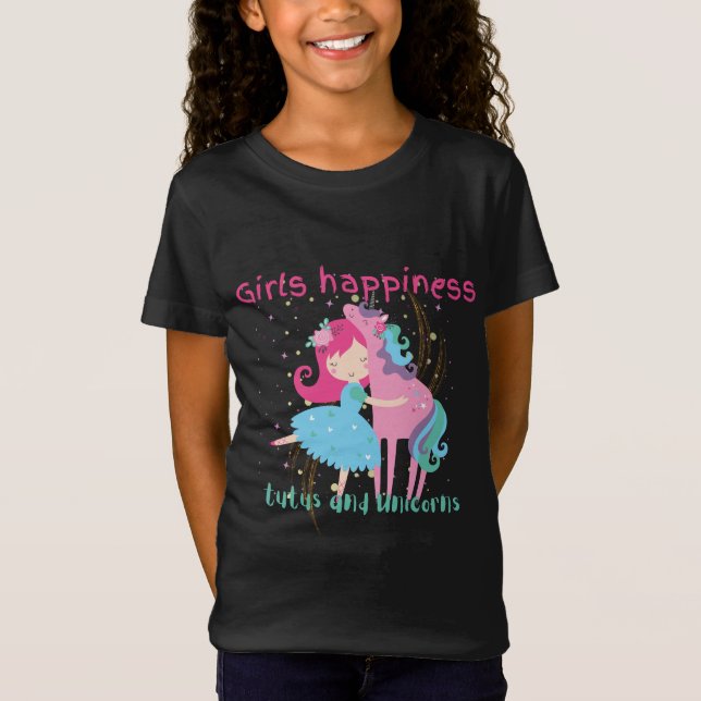 Camiseta Camiseta/camiseta con capucha de Ballerina/Unicorn (Anverso)