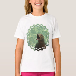 Camiseta Camiseta-camiseta del Chica del León del Mar de Ch