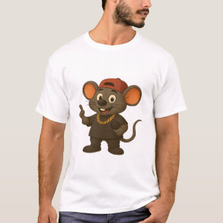 Camiseta Camiseta-camiseta del rapero del ratón personaliza