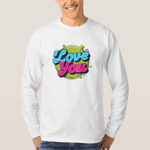 Camiseta Camiseta/ caramelos/ logo de la sudadera "TE AMO"