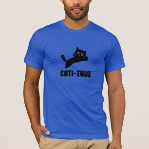 Camiseta "Camiseta CATI-TUDE – Amante de los gatos con esti
