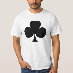 Camiseta Camiseta, club negro, símbolo del naipe