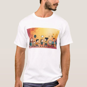 Camiseta "Camiseta con degradado de puesta de sol etérea